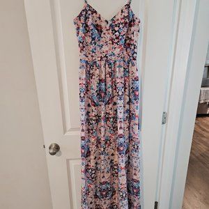 UEC Parker Floral Print Long Dress, Size M
